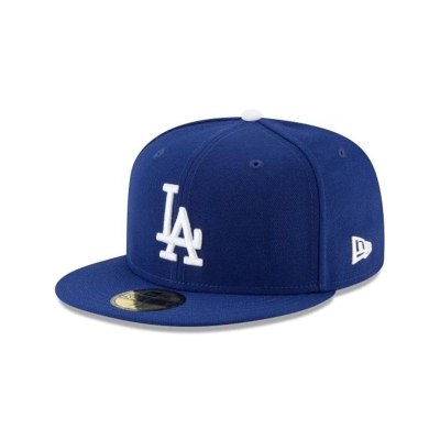 Blue Los Angeles Dodgers Hat - New Era MLB Authentic Collection 59FIFTY Fitted Caps USA6045721